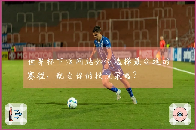 世界杯下注网站如何选择最合适的赛程，配合你的投注策略？